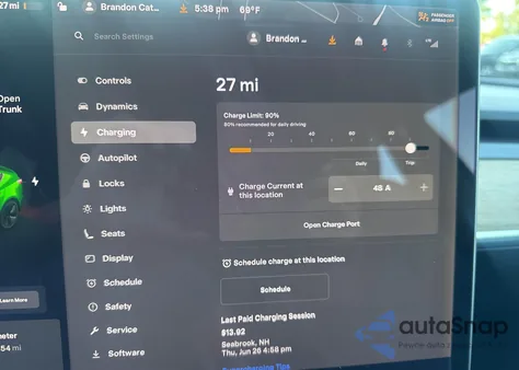 2019 Tesla Model 3 из США, поврежденный, VIN 5YJ3E1EBXKF433019